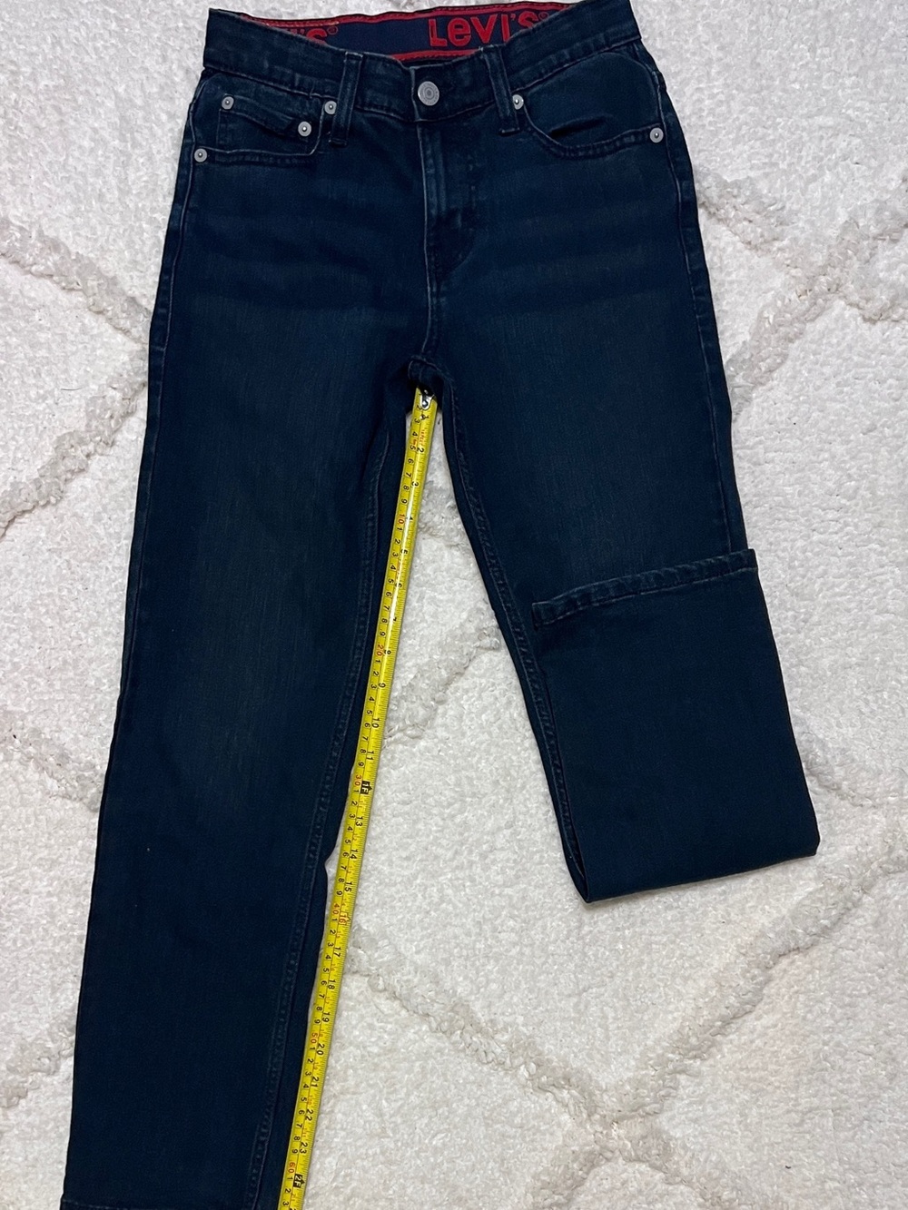 Levi’s 514 Boys Kids Size 12 Regular Dark Wash Straight Leg Jeans